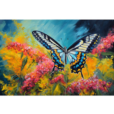 Painting Butterfly Acrylic Canvas